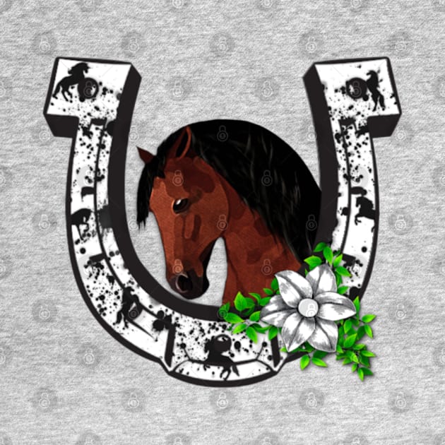 Horse Lovers Horseshoe by KC Morcom aka KCM Gems n Bling aka KCM Inspirations